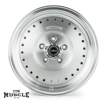 $339 • Buy 15 Inch CTM Burnout Auto Drag Style Wheels Fit For Holden HQ HX HJ Satin Brushed