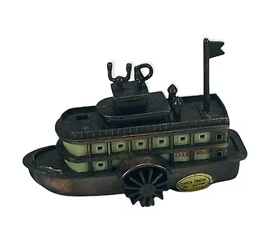 VTG Die Cast Mini Mechanical Mark Twain Steamboat Paddle Boat Pencil Sharpener • $9.77