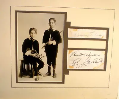Signed Matted Presentation Guy Lombardo & Carmen Lombardo Vintage • $19