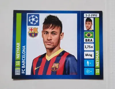 2013-14 Panini UEFA Champions League Sticker Neymar Jr #555 • $20