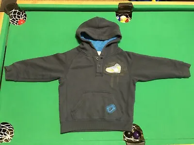 $15.99 • Buy GUC Nike Toddler Boys Navy Blue Hooded Sweatshirt Retro Sneaker Patch 2T Hoodie