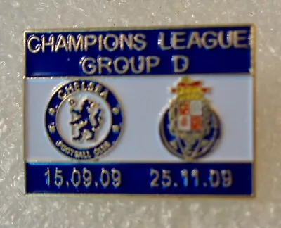 CHAMPIONS LEAGUE 2009/10 - Chelsea V FC Porto - Enamel Lapel Badge • $18.24