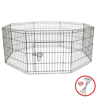 £29.95 • Buy Pet Dog Puppy Cat Rabbit Foldable Playpen Indoor/Outdoor Cage Medium + Warranty