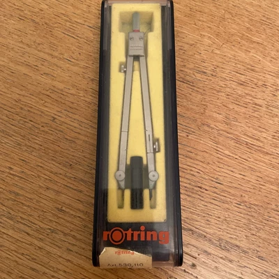 £7 • Buy Vintage Rotring Germany Technical Drawing Compass Cased