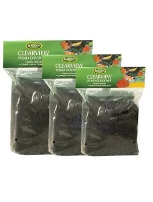 Blagdon Pond Cover Net Black Protect Koi Fish From Birds & Cats Leaves • £42.99