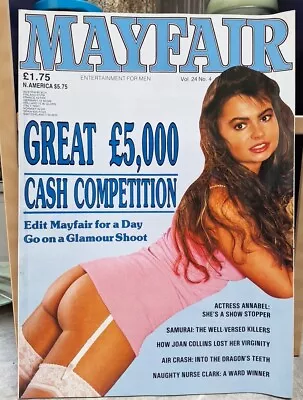 Mayfair Magazine Vol 24 No 4 1989 Daimler Dart  Samurai Plane Crash And Girls • £7.50