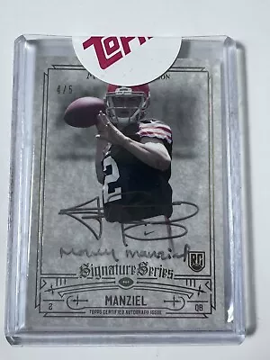 Johnny Manziel 2014 Museum Collection Auto Inscribed “Money Manziel” Serial #/4  • $200