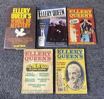 ELLERY QUEEN'S MYSTERY MAGAZINES Lot 70s 80s 2000s Book Wings Of Mystery • $14.97
