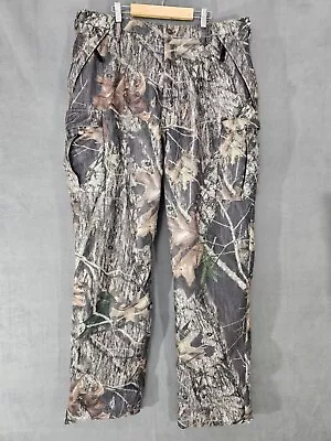 Men's Cabela's Insulated Camouflage Hunting Pants Foresr Size 38 Cargo Outdoors • $11.60