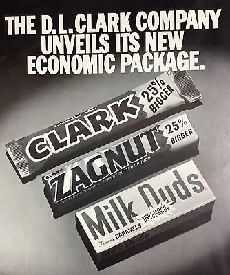 Clark House Candy Print Ad Original Vintage 1981 Rare VHTF Milk Duds Zagnut Big • $20.38