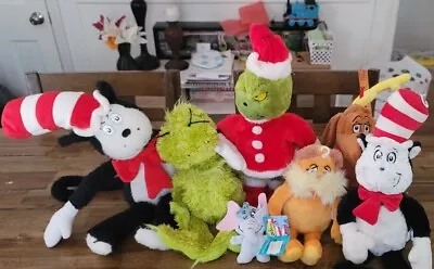 $40 • Buy Dr. Seuss Plush Lot! Cat In The Hat, The Lorax, Grinch, Norton