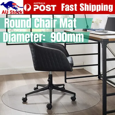 $23.48 • Buy 90cm Chair Mat Carpet Floor Protectors PVC Home Office Room Computer Work Mats