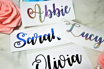 £3 • Buy Personalised Name Stickers Vinyl Word Label Decal Bauble Xmas Gin Wine Glass K