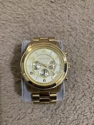 Michael Kors Gold Watch Woman Oversized MK 8077 • $40
