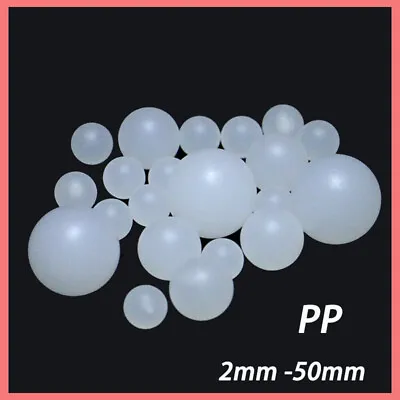 2mm-50mm Diameter PP Solid Plastic Balls Roller Bearing Transmission • $4.35
