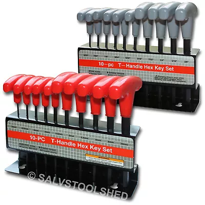 T Handle Hex Key Set Metric & Or SAE 10 To 20pc Allen Allan Keys T Bar Wrench CC • $34