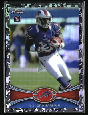 T.J. Graham 2012 Topps Chrome Camo Refractor #47 /499  Football Card • $1.89