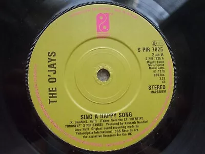 The O' Jays - Sing A Happy Song / One In A Million -  Soul / Funk 45 - EX- 45 • £2.99