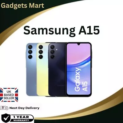 Samsung Galaxy A15 128GB Dual Sim 4G  Unlocked Smartphone Brand New Sealed • £107.49