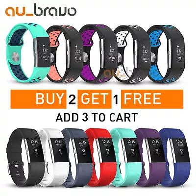 $7.95 • Buy Fitbit Charge 2 Bands Replacement Silicone Wristband Watch Strap Bracelet Sport