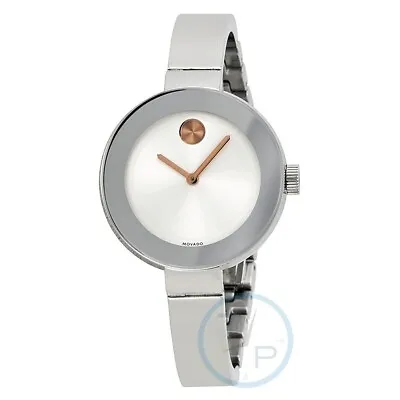 Movado Bold 3600194 Silver Dial Stainless Steel Womens Watch • $224.99