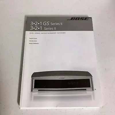 📕 Bose 3-2-1 321 Series I II III Owner’s Guide Manual - Good Condition • $11.90