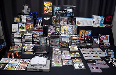 Retro & Modern Video Game Collection: 220+ Games Nintendo Sony PlayStation Sega  • $5000