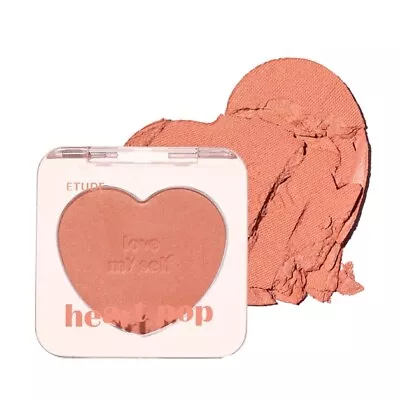 ETUDE Heart Pop Blusher 3.3g #Super Sunset Lovely Heart Face Blush K-Beauty NEW • $23.99