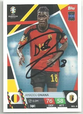 Amadou Onana - EVERTON & BELGIUM - Signed Euro 2024 Match Attax Card • £2.99