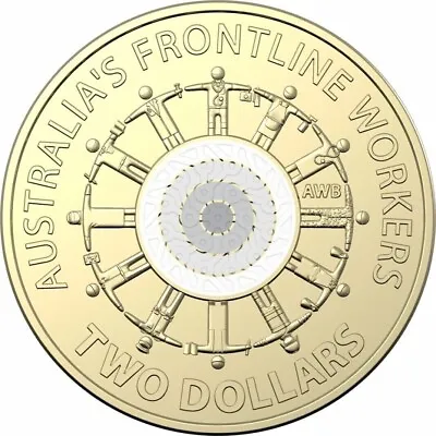 🔥Frontline Workers $2 Two Dollar Coin Front Line Queen Rare 2022 Australia UNC • $7.50