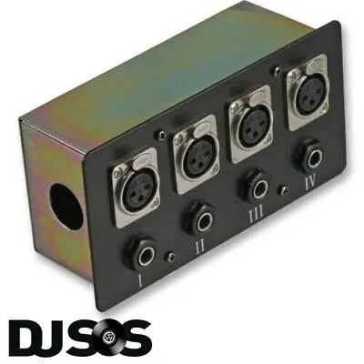 Pulse Steel AV Connection Box Wall Box Floor Plate Jack XLR Church Install 2Gang • £16.59