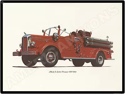 1937-1954 Mack Trucks New Metal Sign: Model L Series Pumper LARGE SIZE 12 X 16 • $33.88