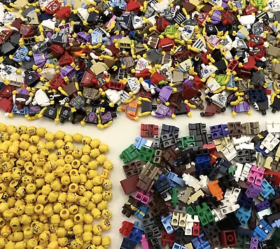£4.69 • Buy Lego NEW Minifigures 1-500 People Mixed Heads Torsos Legs Hair Series