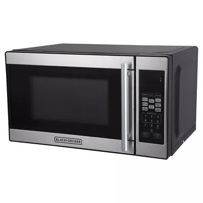 BLACK+DECKER 0.7 Cu Ft 700W Microwave Oven - Black EM720CPN-P/Kitchen Microwaves • $68.94