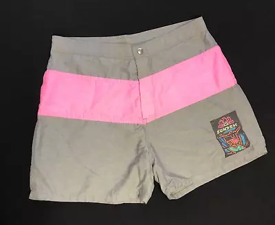 RAD 80s 90s VTG SUNDEK Board Shorts MADE IN USA American Surf Wear Classics! 31 • $23.10