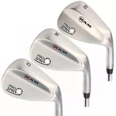 Ram Golf Pro Spin 3 Wedge Set - 52° Gap 56° Sand 60° Lob Wedges • $99.95