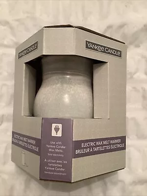 Yankee Candle Grey Glazed Electric Wax Melt Warmer Grey Ceramic BNIB • £10