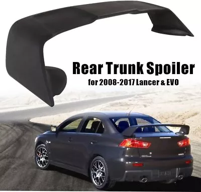 Matte Black EVO X Style Trunk Spoiler For Mitsubishi Lancer CJ VRX EVO X 2008-17 • $236.69