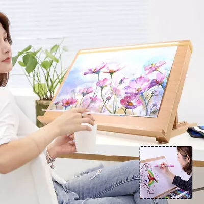 £16.99 • Buy Adjustable Wooden Art Drawing Board Table Desk Canvas Sketch Easel 30-60° UK