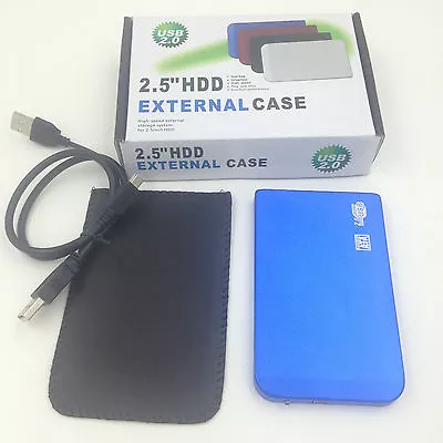 New 120GB 120 GB External Portable 2.5  USB 2.0 Hard Drive HDD POCKET SIZE BLUE • £16.66