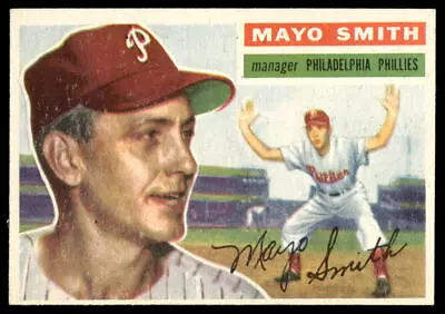 1956 Topps #60 Mayo Smith Philadelphia Phillies EX-EXMINT SET BREAK! • $0.99