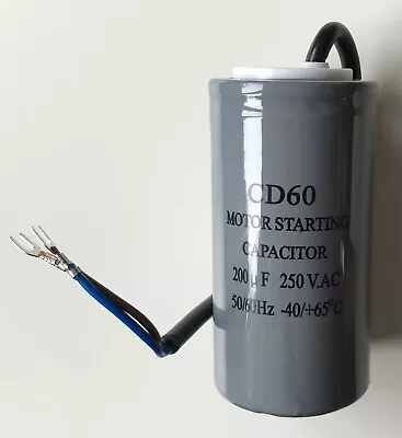 £8.96 • Buy 200uf Capacitor CD60 Start AC Motor For Generator, Compressor, Air-Con, Pump