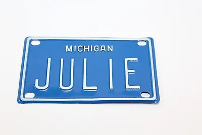 Vintage Cereal Prize Collectible License Plate  Julie  Michigan • $11.75