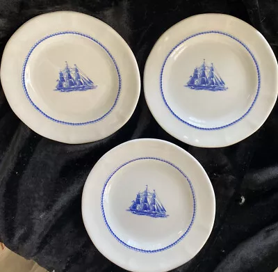 $30 • Buy 🇺🇸Wedgwood American Clipper 6” Plates - Set Of 3