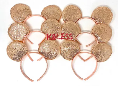 24pcs Mickey Mouse Ears Champagne Sequin Headband Birthday Favors Minnie  • $24.50