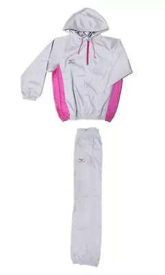 Mizuno Boxing Sauna Suits Weight Loss Wear Top And Bottom Set Light Gray Pink • $179