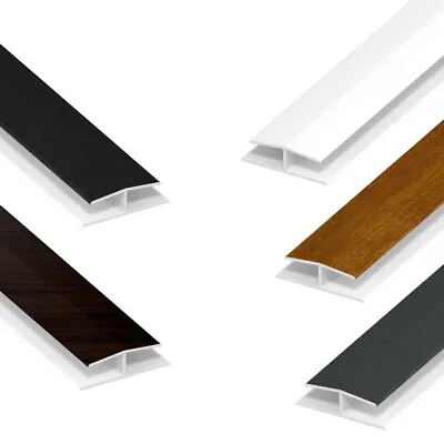 Flat Board Joint Trim - H Trim Plastic Soffit Jointing Strip Panel Joint 300mm • £3.95