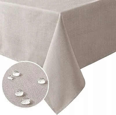Linen Textured Table Cloths Rectangle 60 X 84 Inch Premium Solid Tablecloth Spil • $54.98