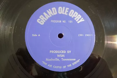 Billy Walker/Maybelle Carter... Grand Ole Opry Program No. 191 12  33 RPM • $34