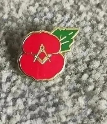 Freemason UGLE Masonic Poppy Remembrance Day Poppy Badge. • £4.95